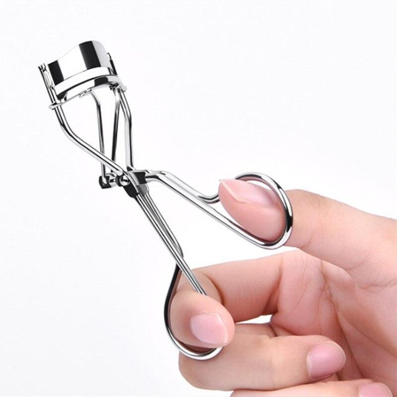 1PC Black/Silver White Curl Eyelash Curler Stainless Steel Eyelash Cosmetic Makeup Eyelash Curler Curling Eyelashes Tool