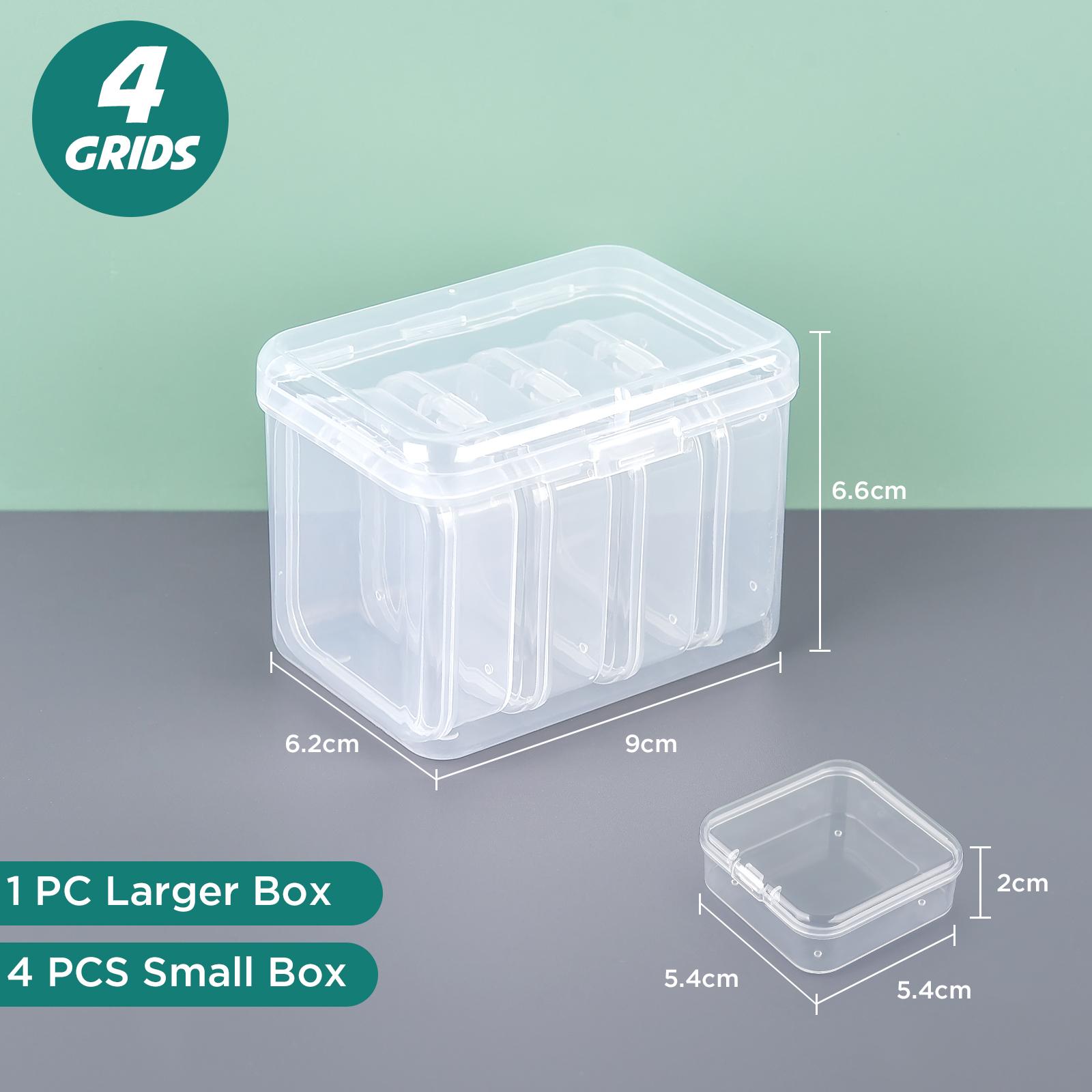 

PP Storage Box Mini Transparent Plastic Case Container Square Rectangle Packaging Box For Jewellry Beads Small Items