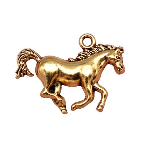 Metal Horse Pendant Retro Horse Charm Vintage Running Horse Pendant for Jewelry Making DIY Earrings Keychains Necklaces Craft Projects