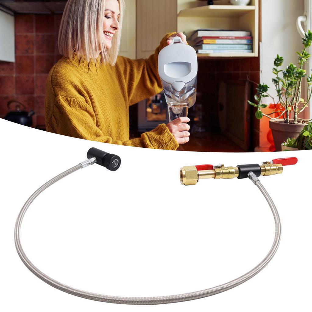 Professional CO2 Cylinder Refill Adapter Gas Bottle Connector CO2 Cylinder Maker Double Adapter CGA320 To G1/2 for Filling