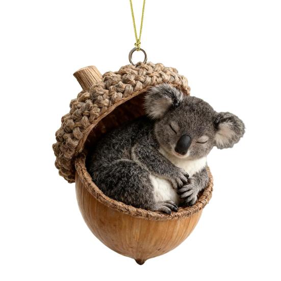 

Лесные животные Желудь Подвесные украшения Акриловый декор для рождественской елки с дизайном Белки Кролика Пони 2D Плоские подвески для праздничных подарков T