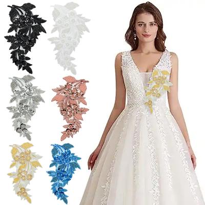 1PC Embroidery Flower DIY Dress Accessories Sewing Decoration Lace Party Multiple Options Available