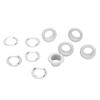 500 Sets 8mm Grommet Eyelet Kit Rust Prevention Metal Leather Grommets Kit Eyelets Tool Kit for Repairing Decorating