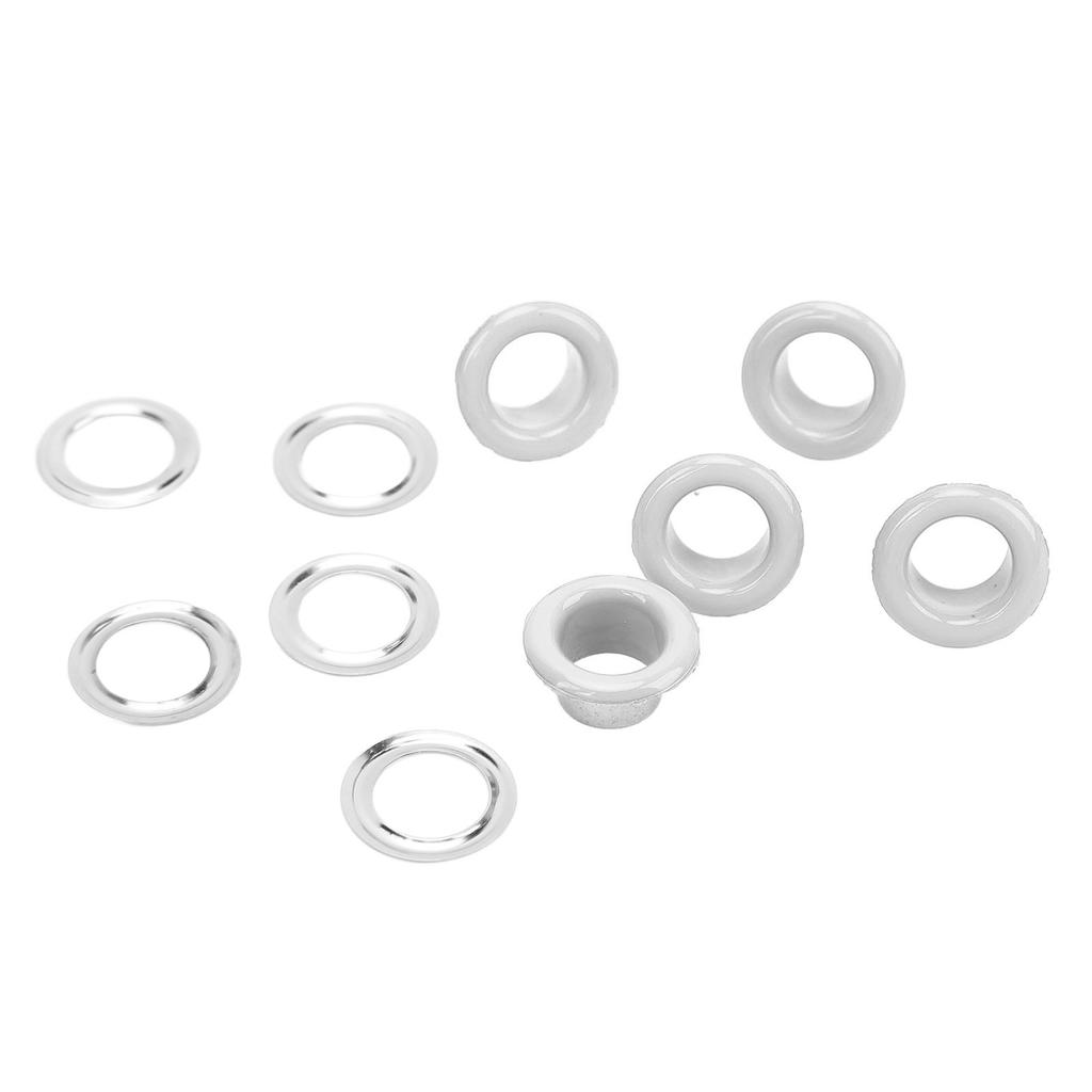 500 Sets 8mm Grommet Eyelet Kit Rust Prevention Metal Leather Grommets Kit Eyelets Tool Kit for Repairing Decorating
