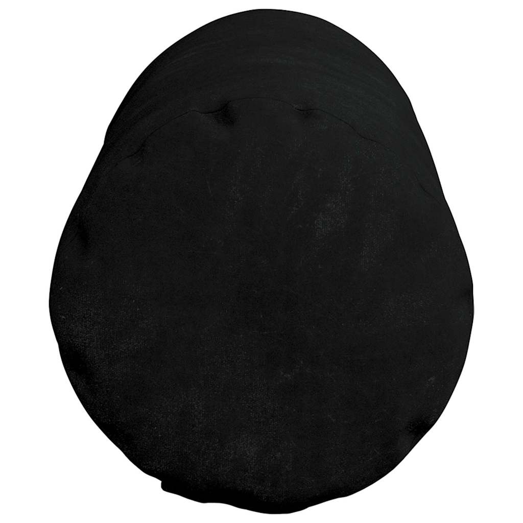 Bolster Cushions 2 pcs Black Ø 15 x 40 cm Microfiber Fabric