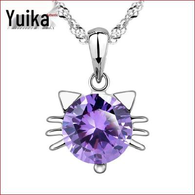 Collier Pendentif Chat Elfe Coréen Mignon - Chaîne Courte Tendance pour Femmes
