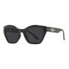 European and American light luxury cat eye advanced sunglasses women's new travel sunscreen UV protection sunglasses