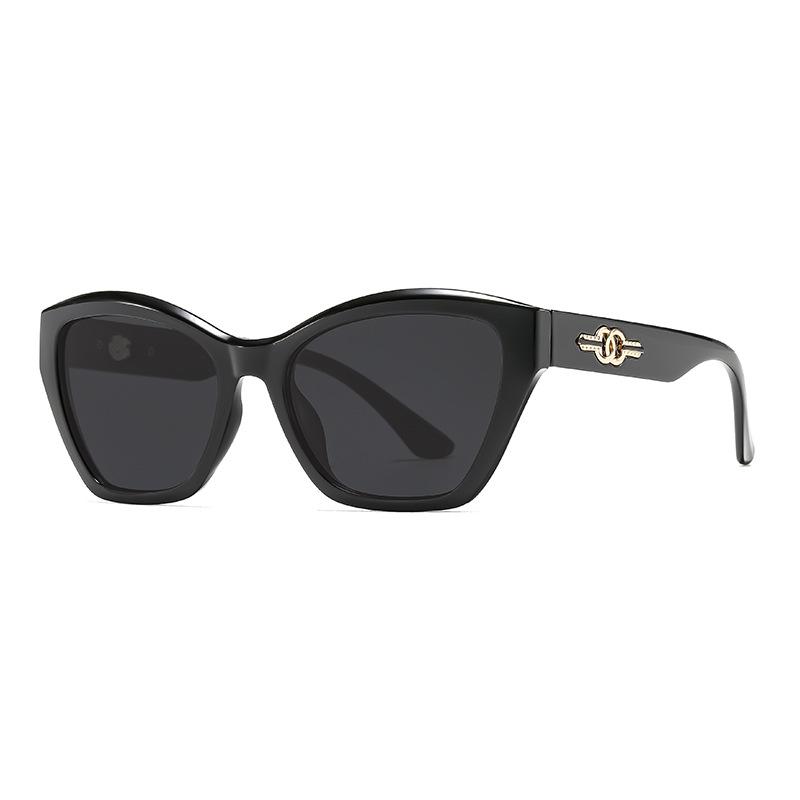 European and American light luxury cat eye advanced sunglasses women's new travel sunscreen UV protection sunglasses