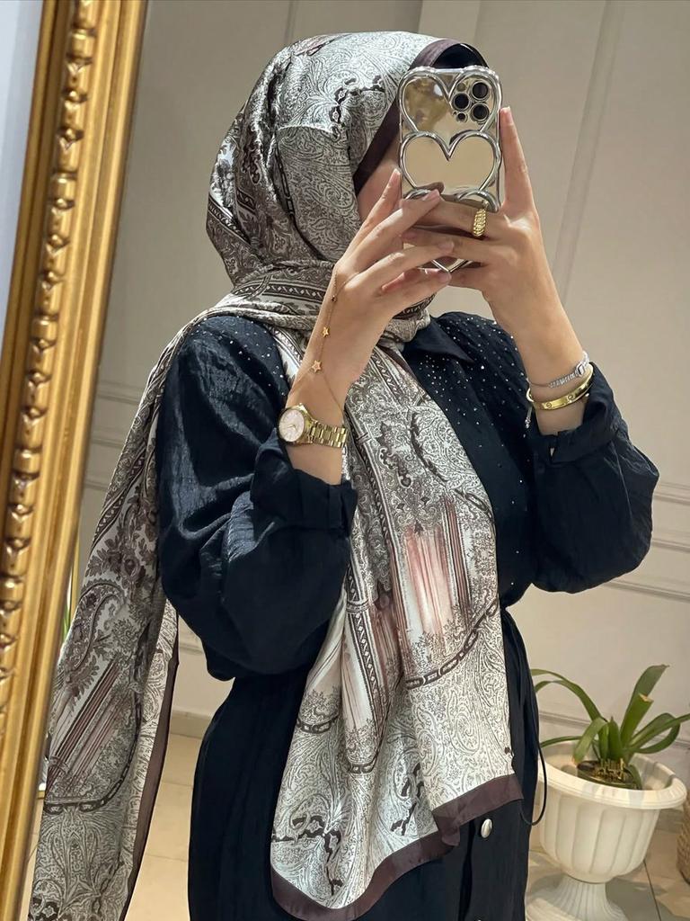 New Oversized Shawl for Women Luxury Paisley Print Sun Protection Wrap Summer Beach Cover Up Muslim Hijab Scarf Fashion Bandana