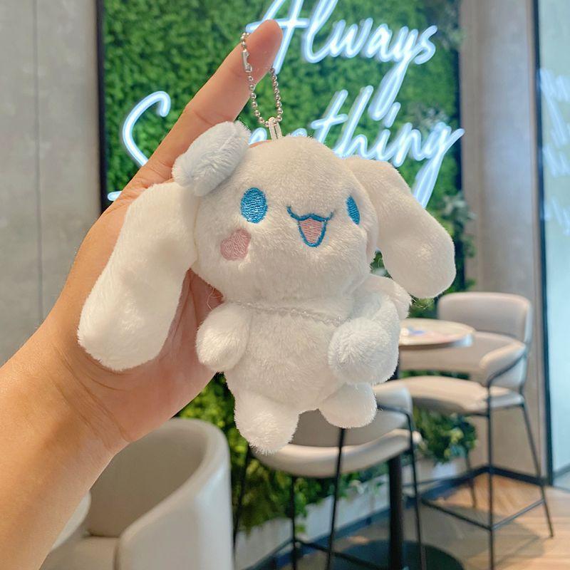 Cute Puppy Plush Keychain Mini Couple Doll Bag Charm Soft Stuffed Animal Pendant Accessories