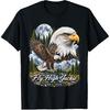 Fly High Jackie, Jackie and Shadow Bald Eagle for Men Women T-Shirt
