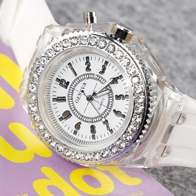 Luminous LED Rhinestone Harajuku Quartz Watch for Couples and Students
