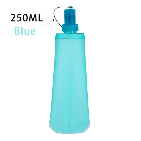 

250ml/500ml Cycling Sports Water Bottle MTB Bottle Leak Proof Large Caliber TPU Folding Water Cup Running Hiking Accessories