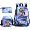 School Season Theumbrellaacademy School Bag 3-Piece Pencil Case + Shoulder Bag + Backpack