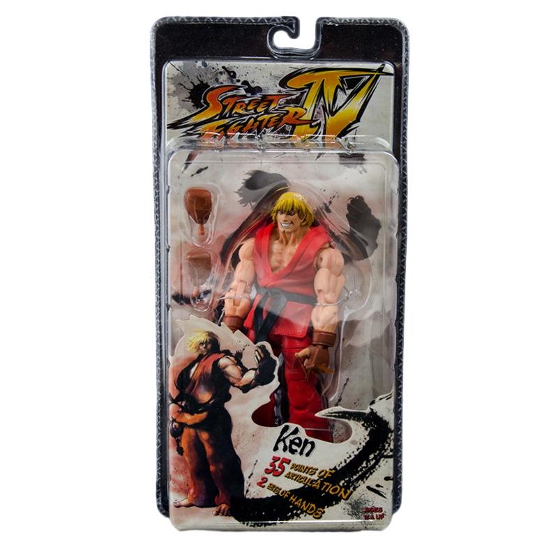 Neca Street Fighter 4 Sammlerfigur, hochbewegliches Guile-PVC-Modell