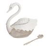 Sugar Dispenser Contemporary Seasoning Bottle With Convenient Spoon Condiment Holder For Home Kitchens Use