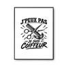 Poster I Can't I'm a Hairdresser I Can't Minimalist | Photo Paper Poster 310 G Pearlescent Finish Size A3