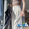 Women's Ice Silk Wide-Leg High-Waist Pants: Summer Texture, Slimming, Versatile, Casual Draped Style.