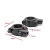 Handlebar Mirror Mount Clamp Aluminum Handlebar Rearview Side Mirrors Adapter Holder Clamp   for   Motorcycle Scooter, 2 Pcs 10mmCelsius