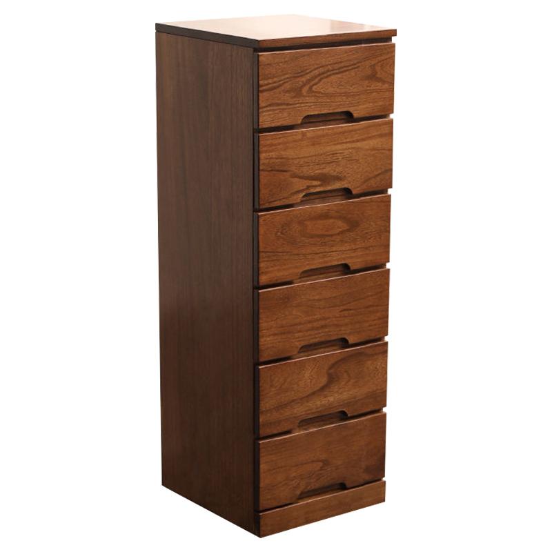 Solid Wood Narrow Gap Cabinet,Modern Bedside Storage Organizer, Wooden Chest for Small Spaces, Minimalist Home Furniture