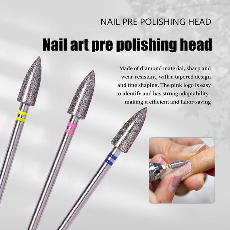 1Pcs Cone Shape Nail Drill Bit Professional Manicure Pedicure Tool Cuticle Cleaner Gel Polish Remover Grinding Head