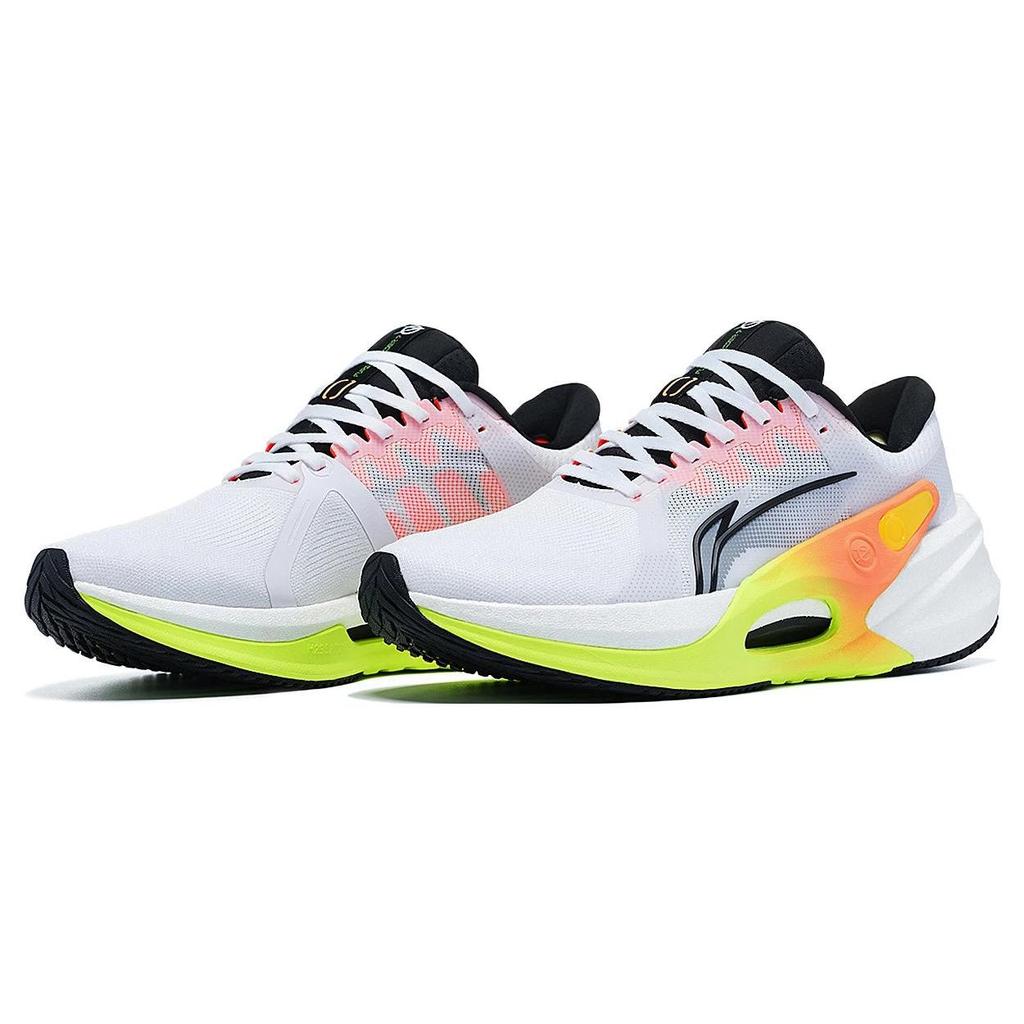Lining Fierce Steed 7 Low Top Breathable Running Shoes Men Sneakers White Black Gray ARZT003-1