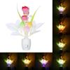 LED Flower Vase Wall Plug-in Potted Sensor Light Color Changing Night Lamp Decor