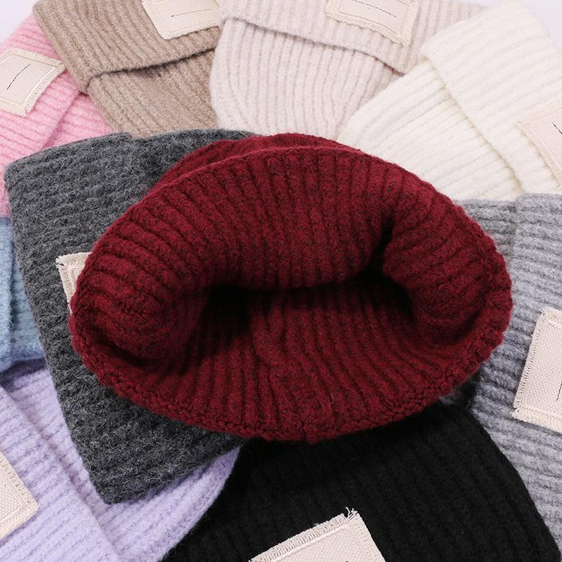 Hats for Women In Autumn and Winter Warm Face Showing Small Wool Hat Big Head Versatile Ear Protection Knitted Hat Student Korean Style Cold Hat Men