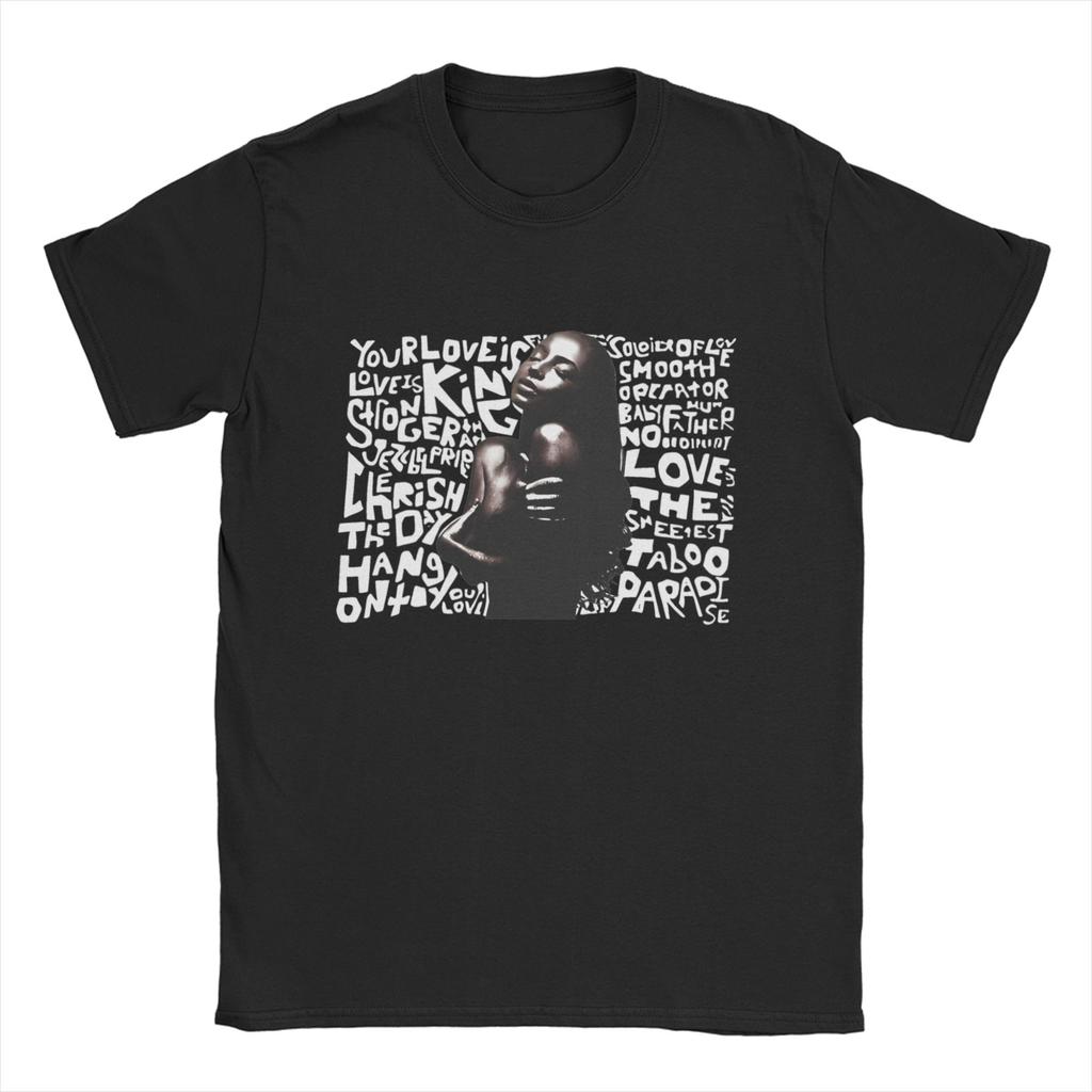 SSade Adu Singer 80s Music T Shirt for Unisex Women Pure Cotton Cool TShirt Crew Neck Tees Short Sleeve Clothes Gift Idea