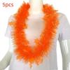 5pcs Glowing Large Fluorescent Garland Necklaces Five Star Lightweight Plastic Garland  Birthdays