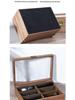 Black Wood Grain Watch and Jewelry Storage Display Box