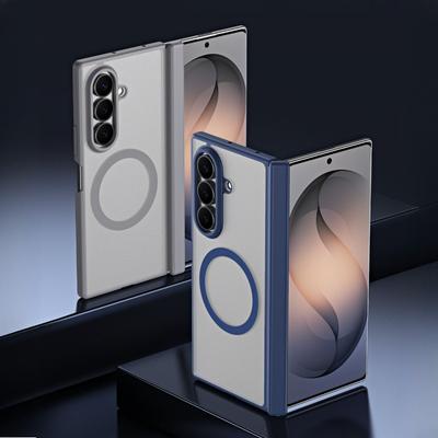 Hinge Protection for Magsafe Magnetic Matte Case for Samsung Galaxy Z Fold 8 Ultra 7 6 5 4 Cover with Screen Protector Hardshell