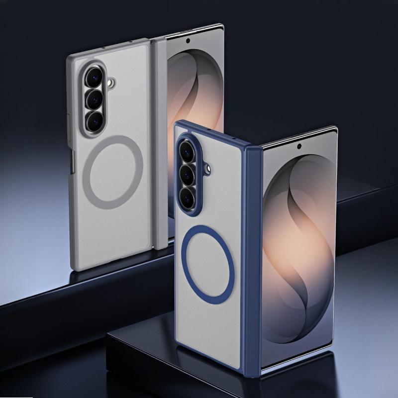 Hinge Protection for Magsafe Magnetic Matte Case for Samsung Galaxy Z Fold 8 Ultra 7 6 5 4 Cover with Screen Protector Hardshell