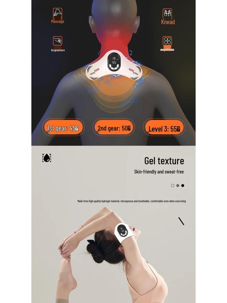 Cross-border EMS Automatic Double Pulse Waist Massage & Sculpting Device