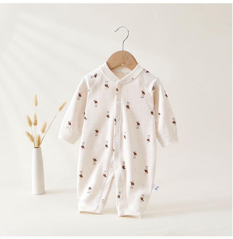 Unisex Baby Long Sleeve Onesie: Spring/Autumn Crawling Bodysuit & Homewear for Newborns and Children