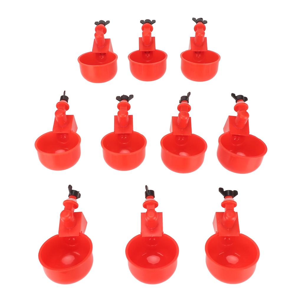 Chicken Waterer Cups Automatic Filling Waterer Chicken Water Feeder Kit Poultry Drinking Bowl for Ducks Geese Turkeys
