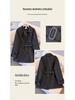 Plus Size British Style Mid-Length Trench Coat for Women, Waist-Cinched for a High-End Feel, Fits 130-350 lbs, Spring to Winter Fashion.