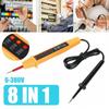 8-In-1 AC DC 6-380V Car Voltage Test Pen Polarity Current Tester Detector