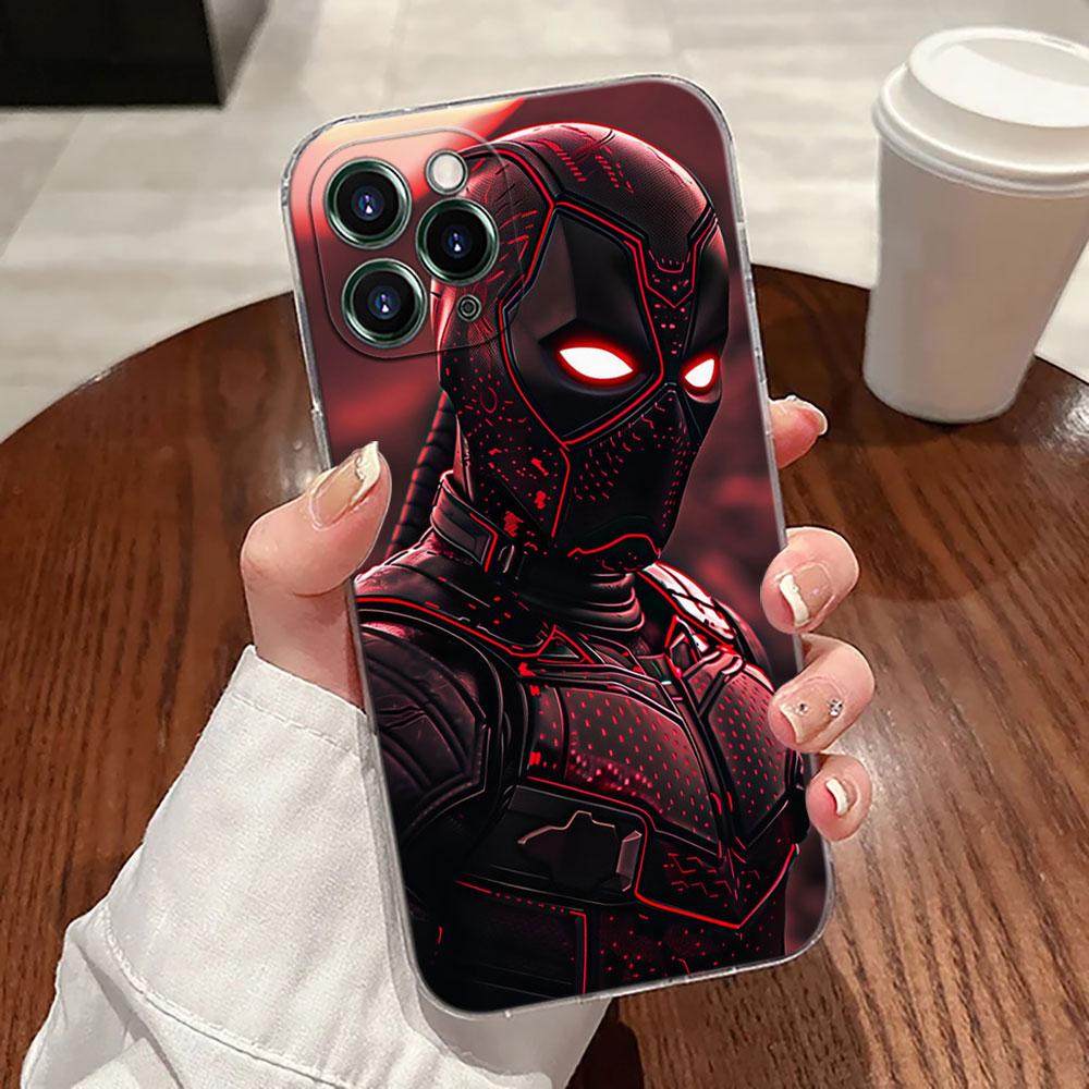Coque de téléphone Marvel Spider-Man Iron Man Black Panther Pour iPhone 17 Pro Max 17E 11 12 13 14 15 16 Pro Max Plus 17 Air 16E XS Housse Souple
