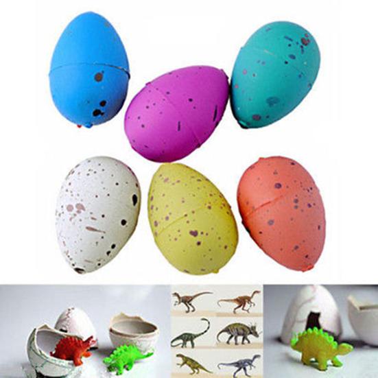 6 Pcs Kids Toys Magic Inflatable Hatching Dinosaur Add Water Growing Dino Eggs