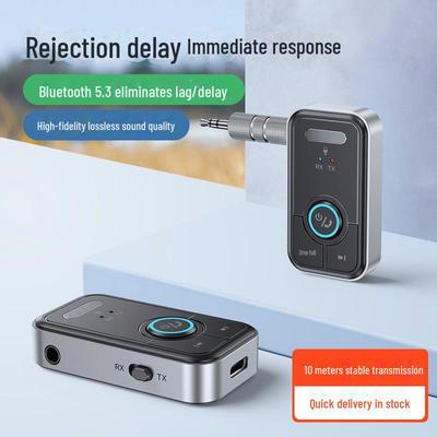 Adaptador 2 em 1 para receptor e transmissor de áudio Bluetooth 5.3