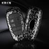 Abs Carbon Fiber Style Car Key Case Cover For Hyundai Santa Fe Tucson  Nexo Nx4 Atos Prime Solaris Protected Fob Accessories
