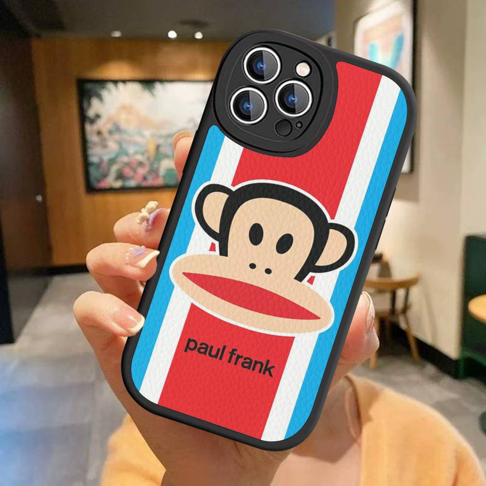 Berühmte Luxuriöse P-Paul F-Frank Leder Handyhülle Für IPhone 15 14 13 Pro Max 12 11 16 Plus Handyhülle