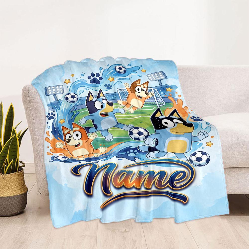 Paw Patrol Halloween Night Personalized Name Blanket Lightweight Customizable Blanket Comfortable for Couch Livingroom Living Room Home Decor
