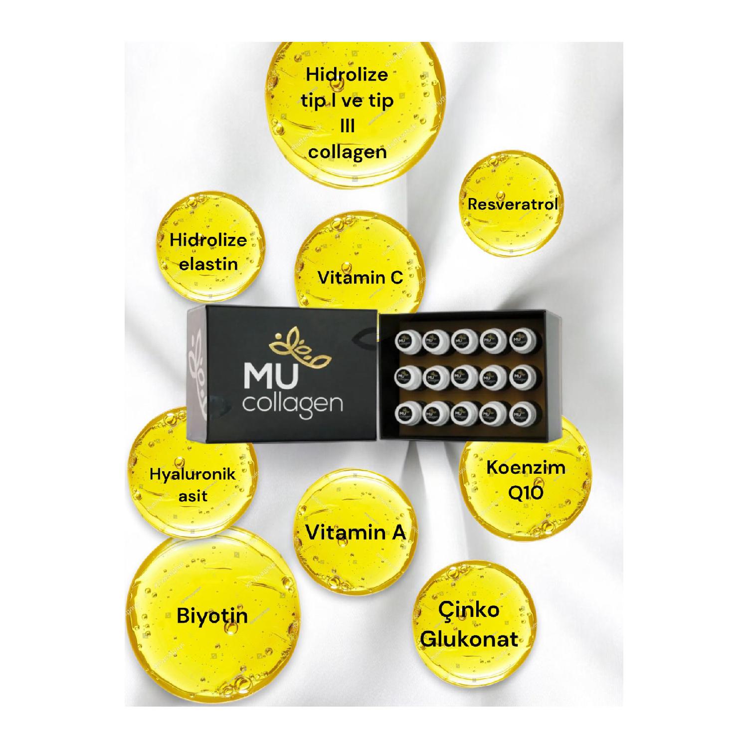 

Mu Collagen Hydrolyzed Type I, Type Iii Collagen, Elastin 30 Ml