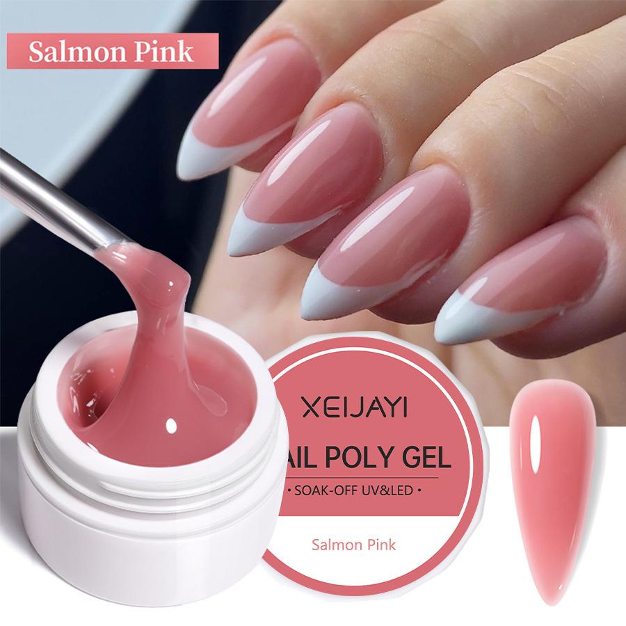 UV/LED Gel na prodlužování nehtů Křišťálový fototerapeutický gel Modelovací Rychle vytvrzující Pevný gel DIY Salon Nástroj pro nail art