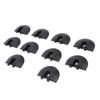 10PCS Angled L Track Rail End Caps Eliminates Incisive Edges for Truck Bed Trailer Cargo Control Pickup RV ATV
