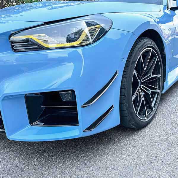 Set of 4 Front Side Air Deflectors & Fog Light Skirt Trims for BMW 2 Series M2 G87