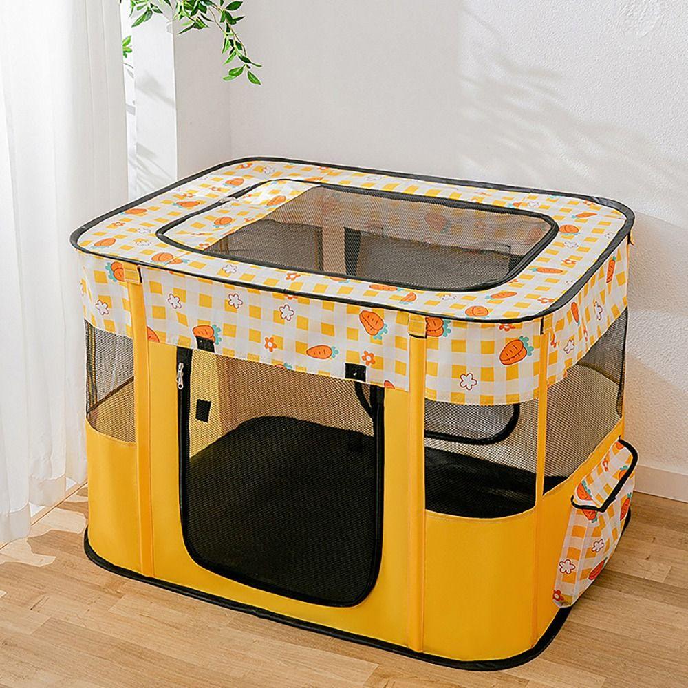 Rectangular Cat House Delivery Room Breathable Roller Shutter Door Cat Villa Foldable Mosquito Prevention