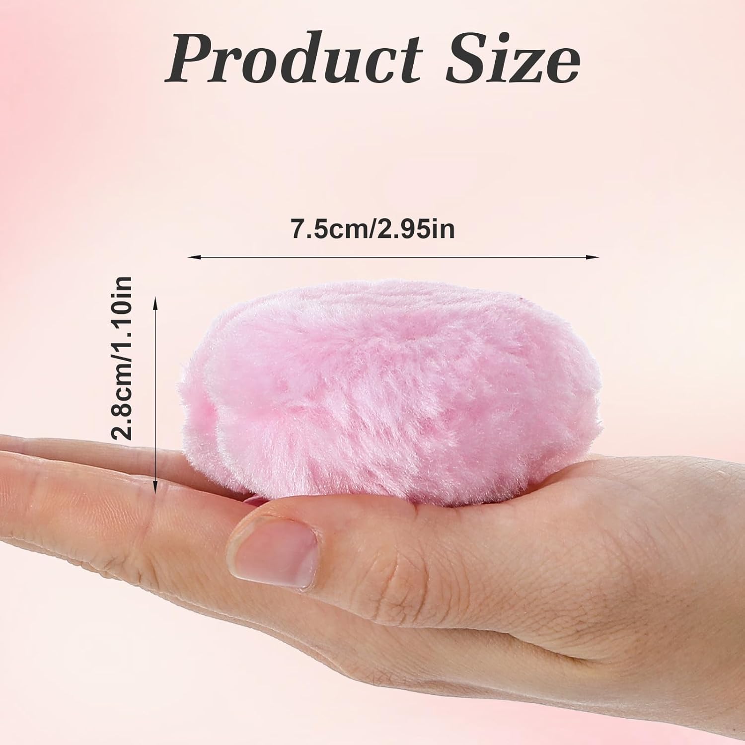 4 Pcs Dusting Powder Puff,Heart Body Powder Puff,Soft Powders Puffs for Body Powders,Washable Reusable for Wet Dry Makeup Tool for Baby & Kid & Adult